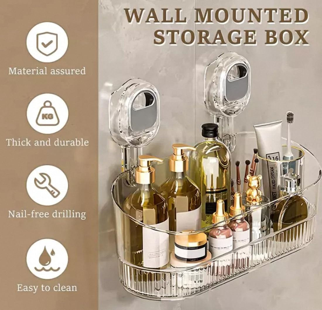 No-Drill Bathroom Suction Storage Box