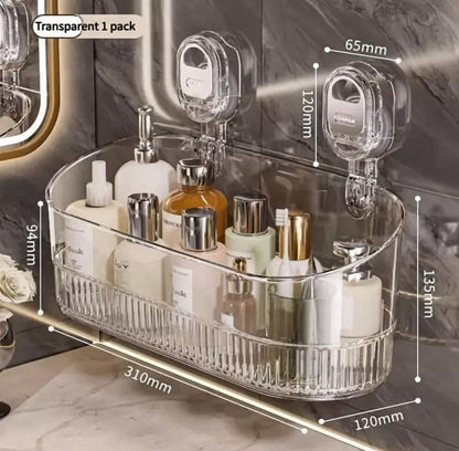 No-Drill Bathroom Suction Storage Box